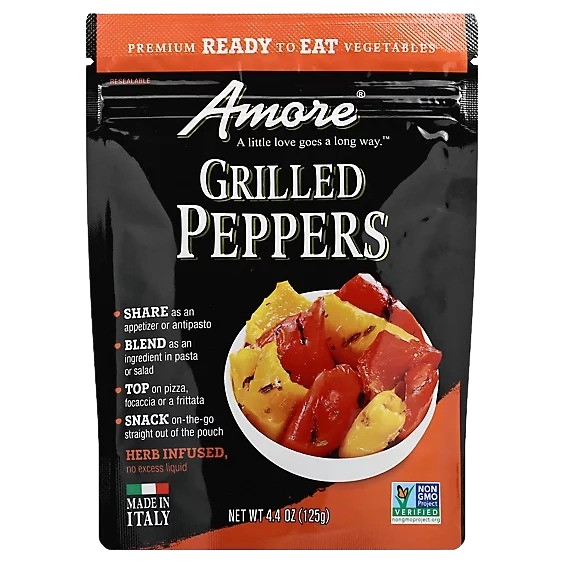 Grilled Yellow and Red Peppers