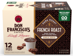 Coffee French Roast Single Serve, 12 Ct