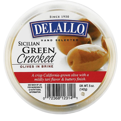 Sicillian Green Cracked Olives In Brine