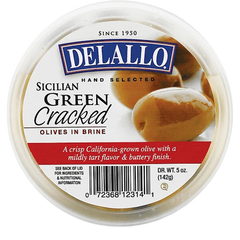 Sicillian Green Cracked Olives In Brine