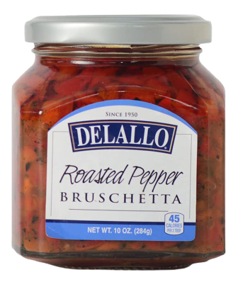 Roasted Pepper Bruschetta