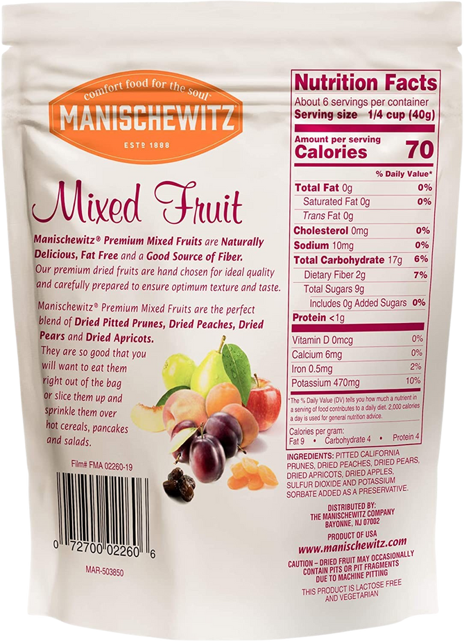 Dried Mixed Fruit Mix (Prunes, Peaches, Pears, And Apricots)