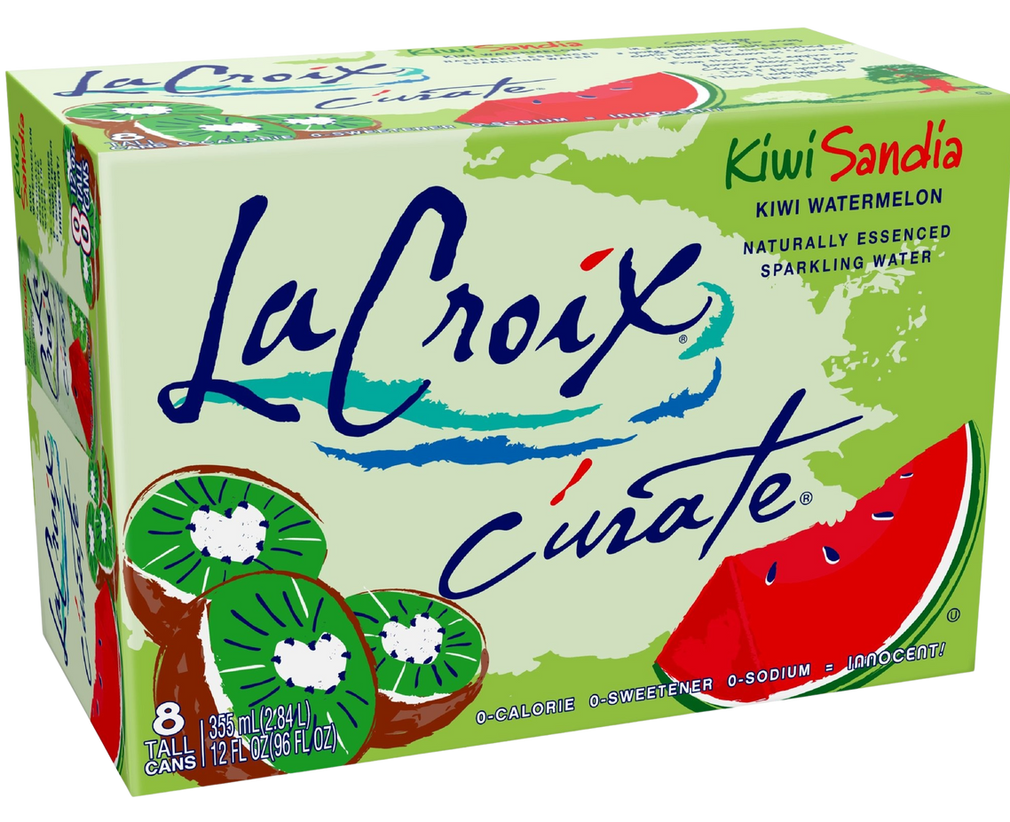 Kiwi Watermelon Sparkling Water (8 Pack)