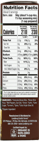 Organic Wholegrain Yellow Rice Mix