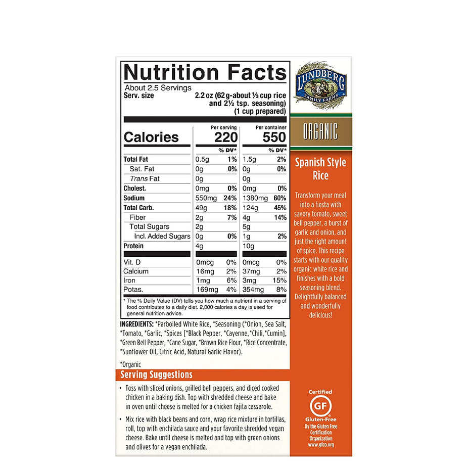 Organic Spanish Style Rice