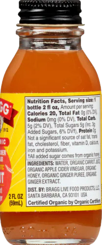 Carrot Ginger Apple Cider Vinegar