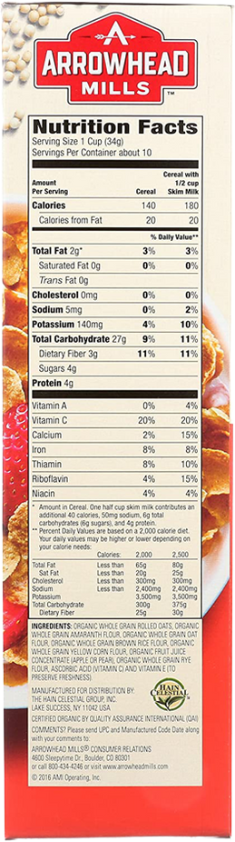 Organic Amaranth Flakes Cereal