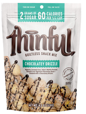 Chocolate Drizzle Gourmet Popcorn Snack Mix