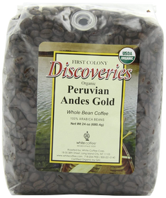 Organic Peruvian Andes Whole Bean Coffee