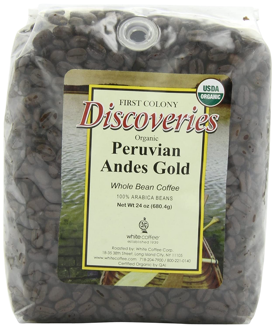 Organic Peruvian Andes Whole Bean Coffee