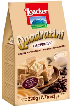 Cappuccino Quadratini Wafer Cookie Bites