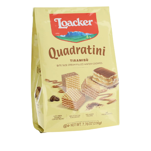 Tiramisu Quadratini Wafer Cookie Bites