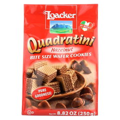 Hazelnut Quadratini Wafers