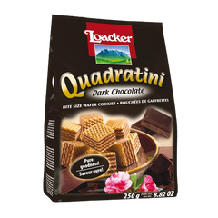 Dark Chocolate Quadratini Wafers