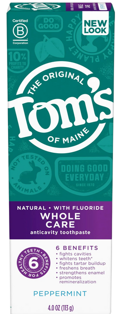 Whole Care Peppermint Toothpaste