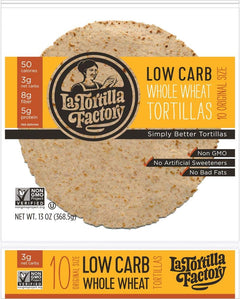 Low Carb Whole Wheat 7in Tortillas