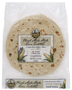 Soft White Corn & Wheat Grande Tortillas