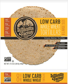 Low Carb Whole Wheat Large Tortilla