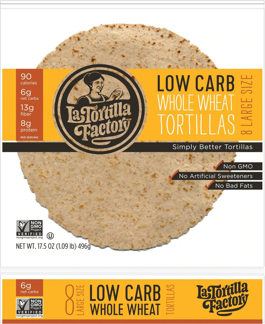Low Carb Whole Wheat Large Tortilla