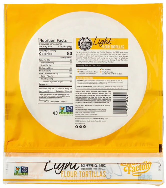 Flour Tortilla  Light