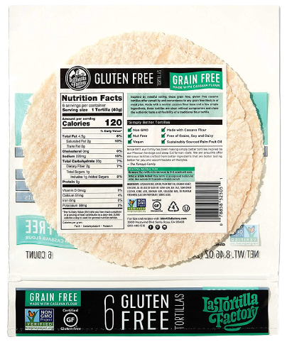 Gluten Free Cassava Tortillas