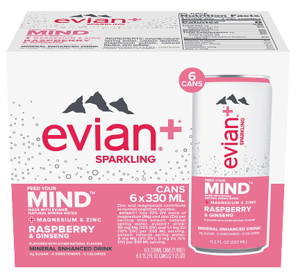 Raspberry & Ginseng Sparkling Water (11.2 Oz)