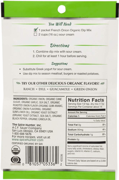 Organic French Onion Dip Mix