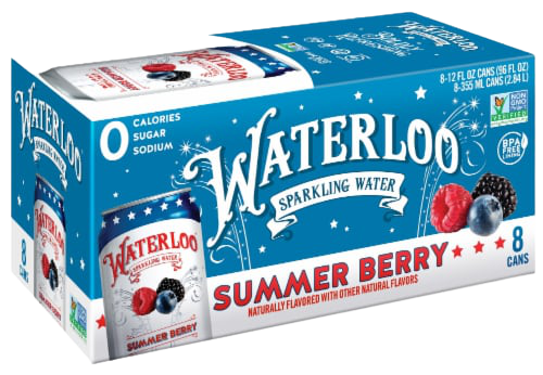 Summer Berry Sparkling Water 8Pk