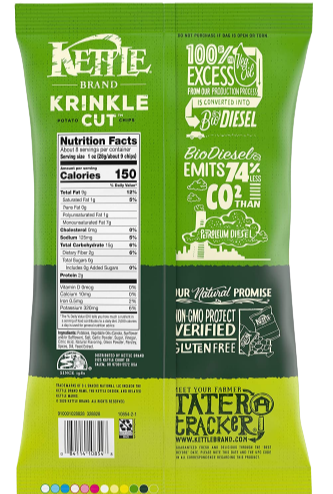 Dill Pickle Krinkle Cut Chips