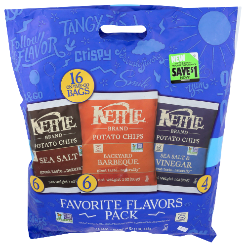 Favorite Flavors Kettle Chips Variety Pack 16Pk