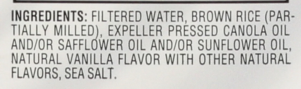 Vanilla Dream Rice Drink