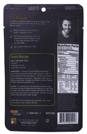 Chipotle Bourbon Cooking Sauce Pouch