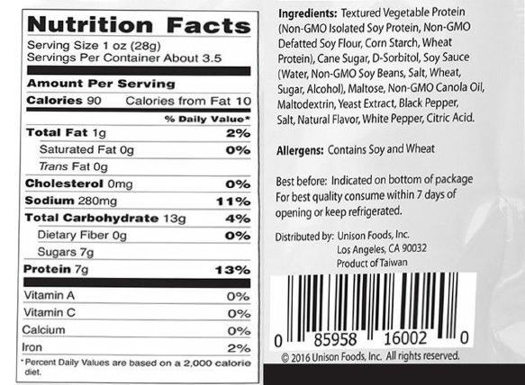 Black Pepper Vegan Jerky