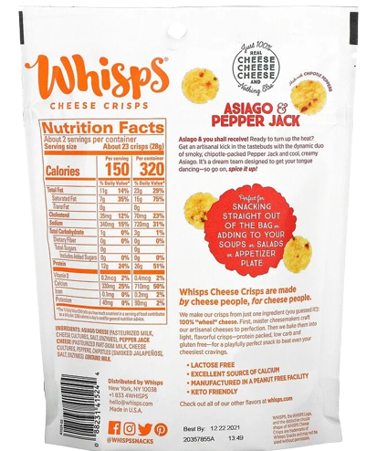 Pepperjack Asiago Cheese Crackers