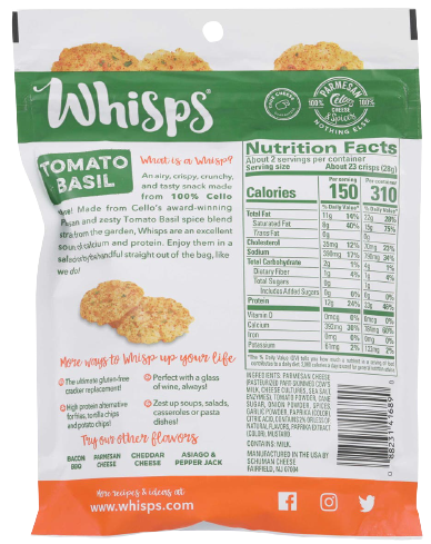 Tomato Basil Cheese Crisps