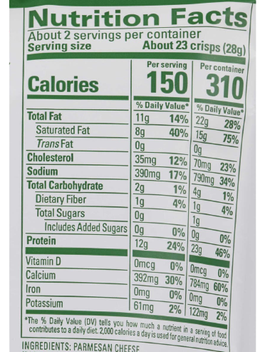 Tomato Basil Cheese Crisps