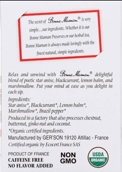 Organic Contentment Herbal Tea 16Ct