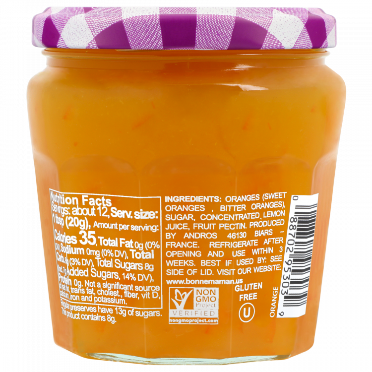 Intense Orange Fruit Spread