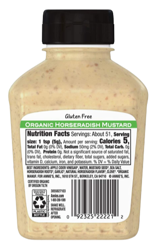Organic Horseradish Mustard