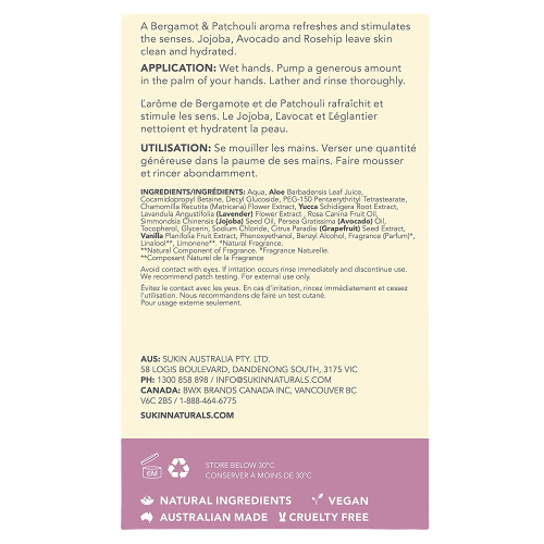 Bergamot & Patchouli Cleaning Hand Wash