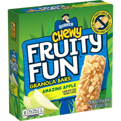 Chewy Fruity Fun Amazing Apple Granola Bars 6ct