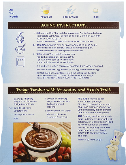 Sugar Free Chocolate Fudge Brownie Mix