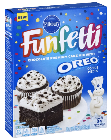 Funfetti Chocolate Oreo Cake Mix