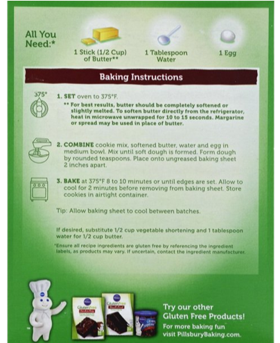 Gluten Free Chocolate Chip Cookie Mix