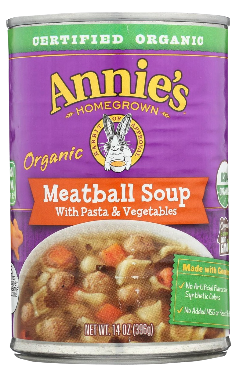 Organic Meatball Soup With Pasta & Vegetables