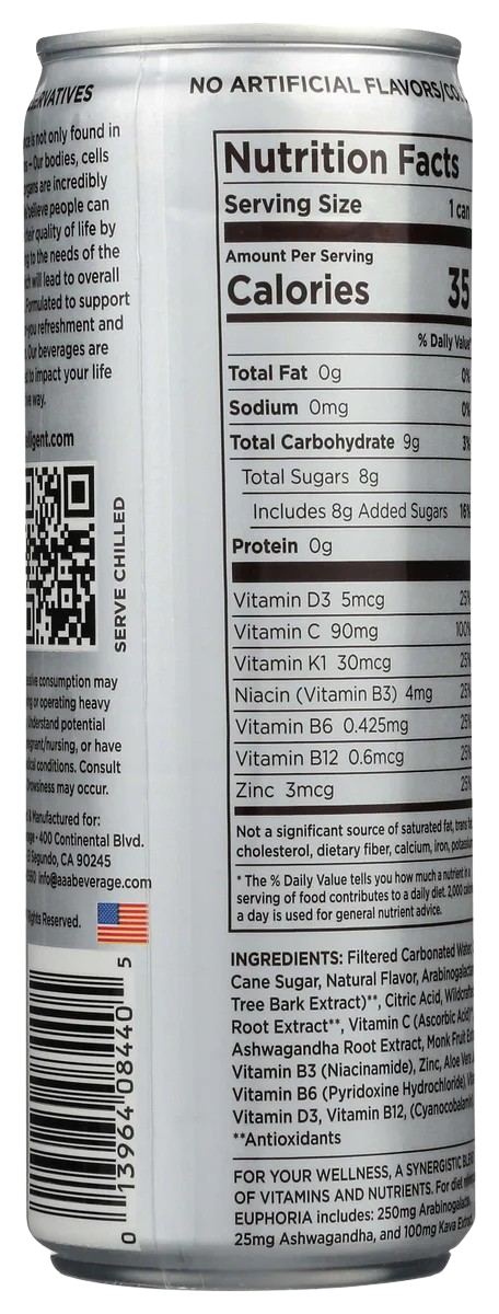 Intelligent Sparkling Water Pear Ginger (12 Pack)