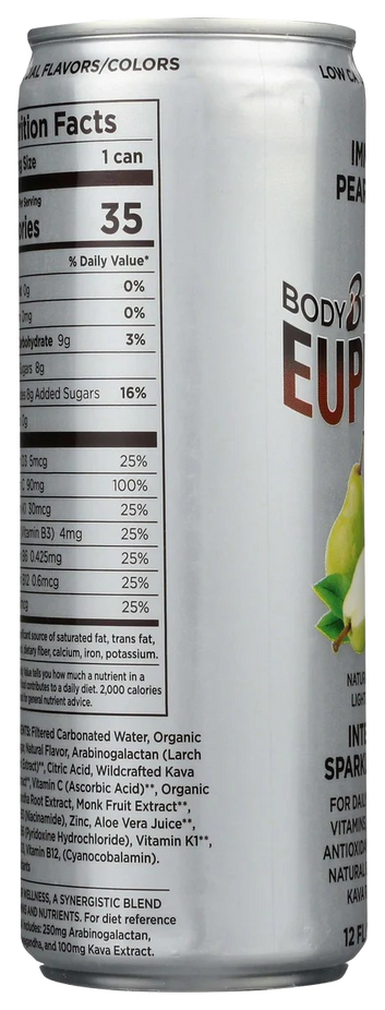 Intelligent Sparkling Water Pear Ginger (12 Pack)