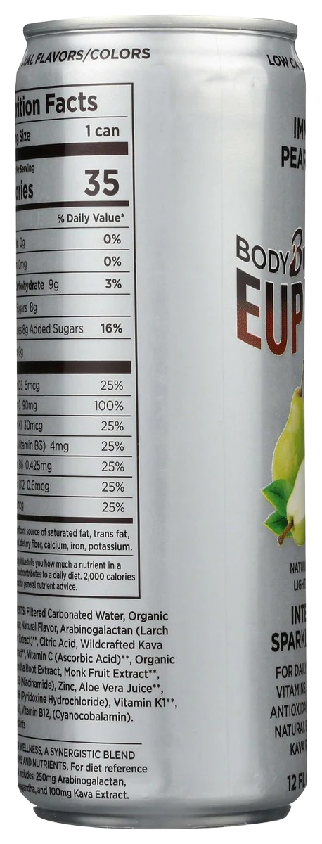 Intelligent Sparkling Water Pear Ginger (12 Pack)