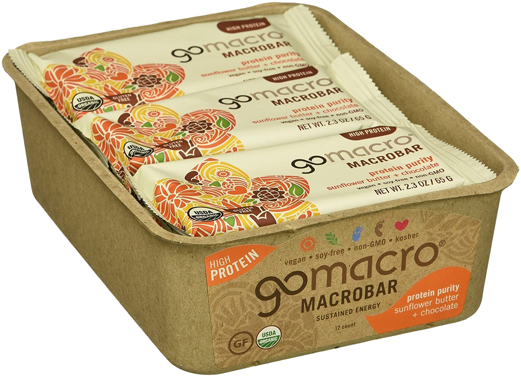GoMacro Sunflower Butter and Chocolate Macrobar (12 PACK) – Martie