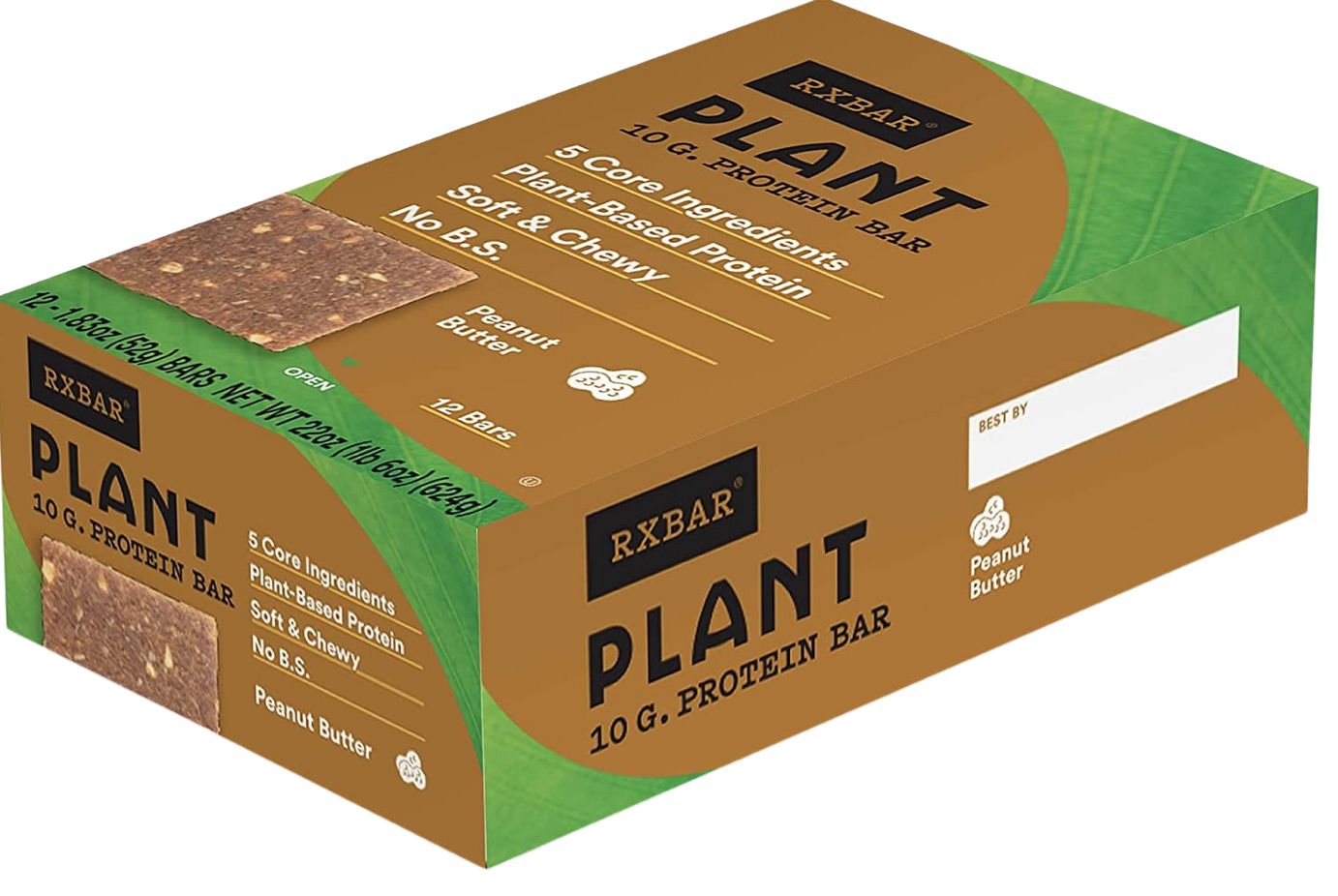 Peanut Butter Plant Protein Bar (12 Pack)